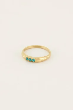 My Jewellery Bague Trois Pierres Azzurro Discount