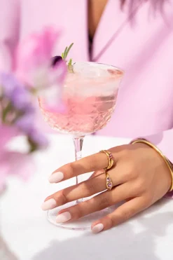 My Jewellery Bague Trois Pierres Lavande Sale