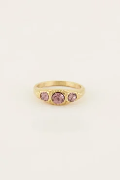 My Jewellery Bague Trois Pierres Strawberry Discount
