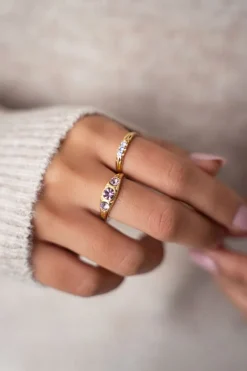 My Jewellery Bague Trois Pierres Strawberry Discount