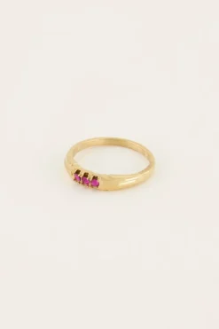 My Jewellery Bague Trois Pierres Very Berry Discount