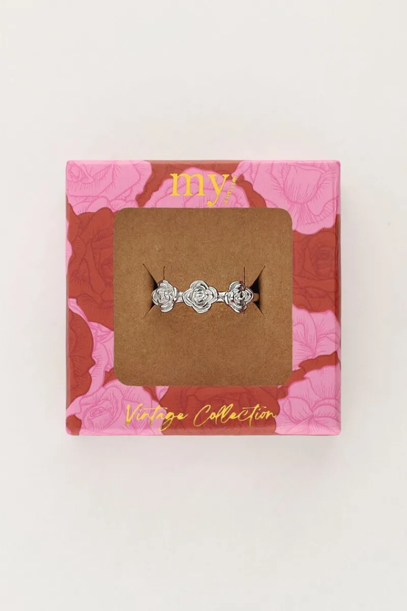 My Jewellery Bague Vintage Avec 3 Roses Online