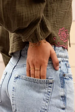 My Jewellery Bague Vintage Avec Rose Discount