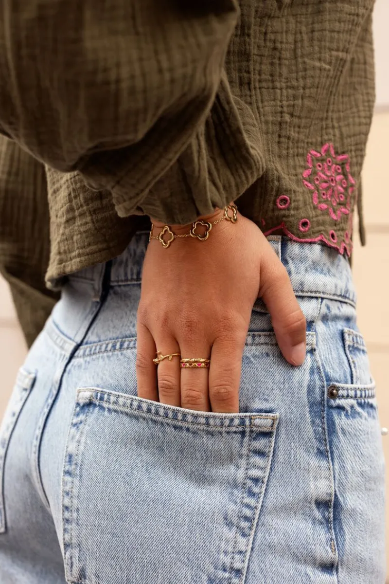 My Jewellery Bague Vintage Avec Rose Discount