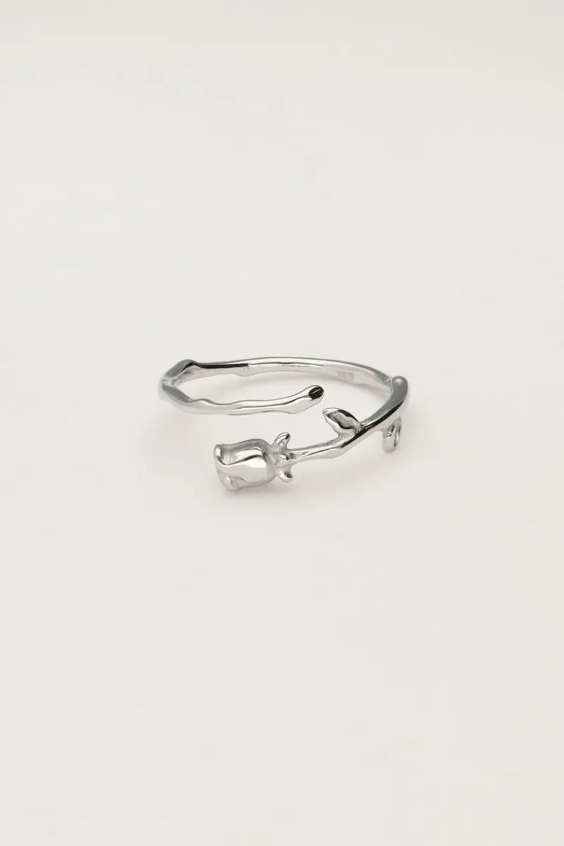 My Jewellery Bague Vintage Avec Rose Discount