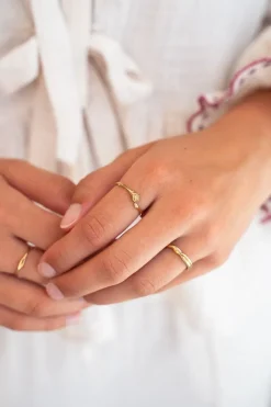 My Jewellery Bague Vintage Avec Rose Plate Best