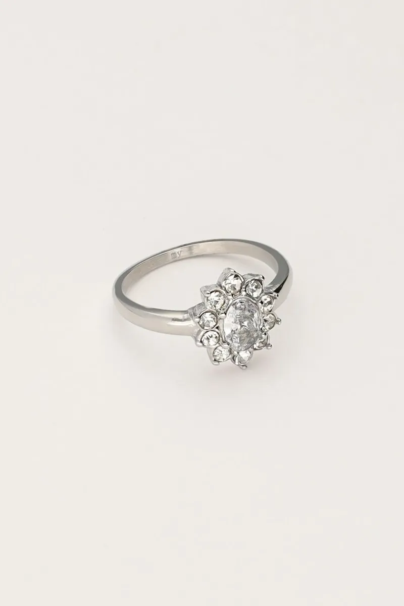 My Jewellery Bague Vintage Avec Strass Transparents Online