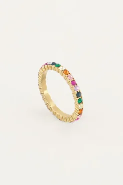 My Jewellery Bague Vintage Multicolore Fashion