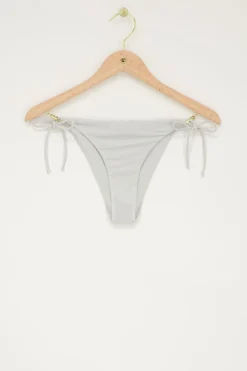 My Jewellery Bas De Bikini En Lurex Avec Nœuds Argenté Best