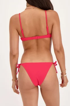 My Jewellery Bas De Bikini Côtelé Rose Outlet