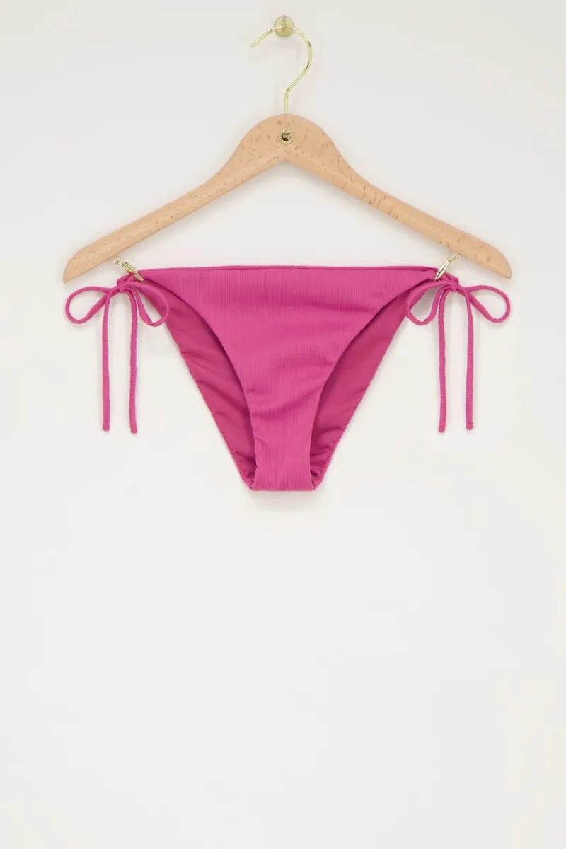 My Jewellery Bas De Bikini Côtelé Rose New