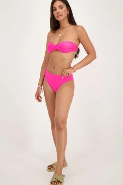 My Jewellery Bas De Bikini Taille Haute Brillant Rose Online