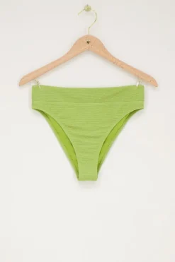 My Jewellery Bas De Bikini Taille Haute En Lurex Vert Fashion