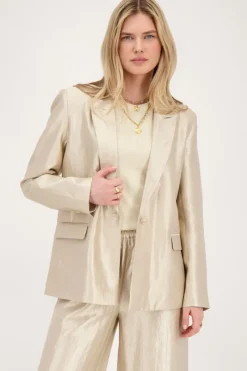 My Jewellery Blazer Beige Satiné Best