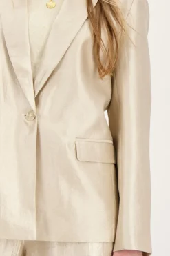 My Jewellery Blazer Beige Satiné Best
