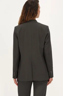 My Jewellery Blazer Croisé Kaki Vert foncé Discount