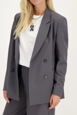 My Jewellery Blazer Gris Croisé Fashion