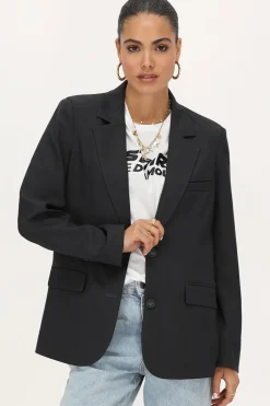My Jewellery Blazer Gris Foncé Avec Poches Et Boutons Gris/Gris foncé Online