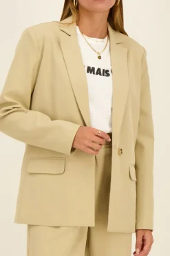 My Jewellery Blazer Oversize Beige Discount
