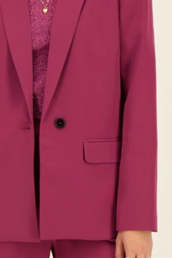 My Jewellery Blazer Oversize Fushia Aubergine Clearance