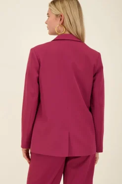My Jewellery Blazer Oversize Fushia Aubergine Clearance
