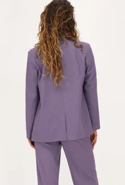 My Jewellery Blazer Oversized Avec Poches Et Boutons Violet Hot