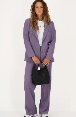 My Jewellery Blazer Oversized Avec Poches Et Boutons Violet Hot
