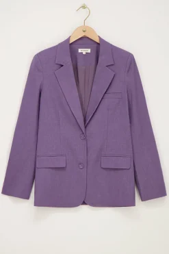 My Jewellery Blazer Oversized Avec Poches Et Boutons Violet Hot