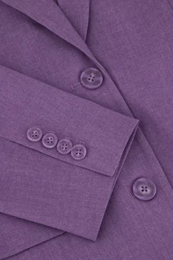 My Jewellery Blazer Oversized Avec Poches Et Boutons Violet Hot