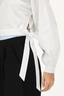 My Jewellery Blouse En Popeline he Avec Nœuds Blanc Online