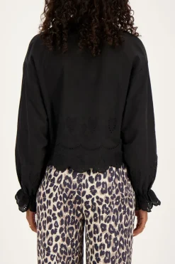 My Jewellery Blouse e Avec Nœuds Et Broderies Noir Online