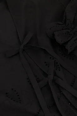 My Jewellery Blouse e Avec Nœuds Et Broderies Noir Online