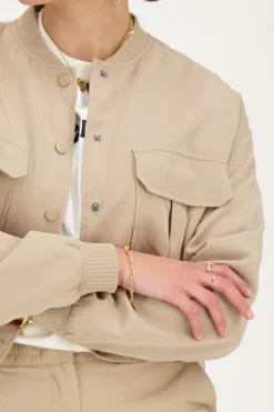 My Jewellery Bomber Cargo Beige Discount