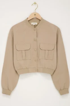 My Jewellery Bomber Cargo Beige Discount