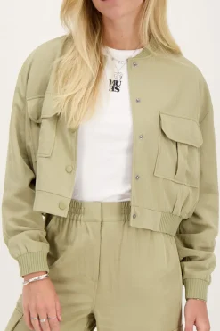 My Jewellery Bomber Cargo Vert New