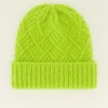 My Jewellery Bonnet En Maille Torsadée Verte New