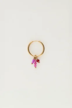My Jewellery Boucle D'oreille Unique Avec Perles Roses Discount