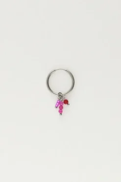 My Jewellery Boucle D'oreille Unique Avec Perles Roses Discount