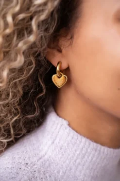My Jewellery Boucles D'oreilles « Candy Couture » Avec Grands Cœurs Best