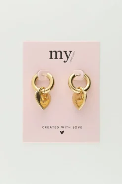 My Jewellery Boucles D'oreilles « Candy Couture » Avec Grands Cœurs Best