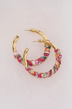 My Jewellery Boucles D'oreilles Art Avec Tresse Rose Best