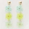 My Jewellery Boucles D'oreilles Avec 3 Fleurs Vertes Discount