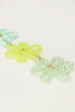 My Jewellery Boucles D'oreilles Avec 3 Fleurs Vertes Discount
