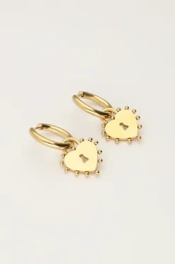 My Jewellery Boucles D'oreilles Avec Cadenas En Cœur Sale