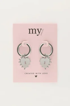 My Jewellery Boucles D'oreilles Avec Cadenas En Cœur Sale
