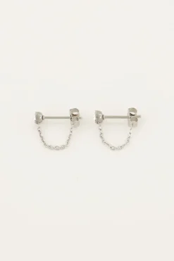 My Jewellery Boucles D’oreilles Avec Chaîne Et Pierre Fashion