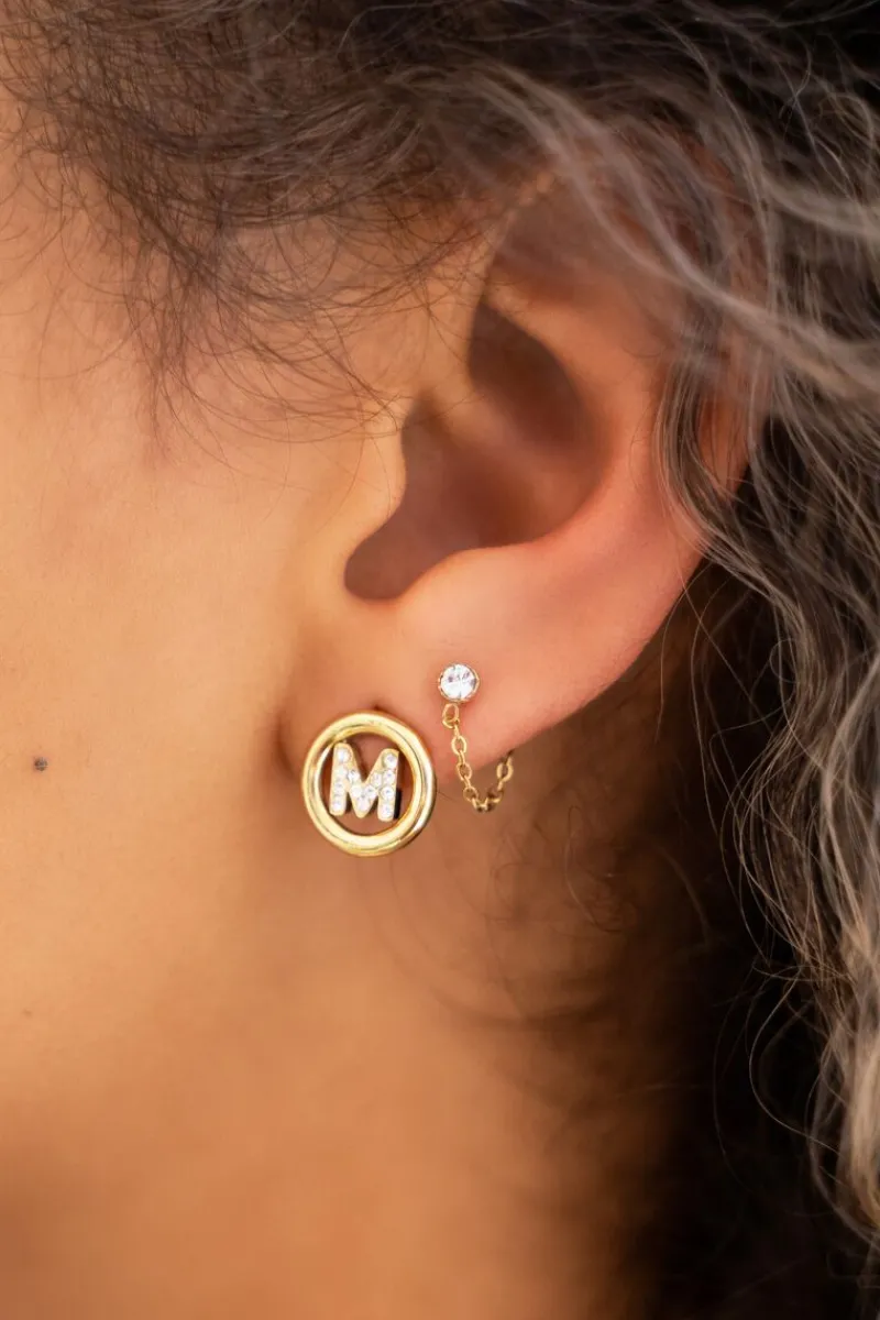 My Jewellery Boucles D’oreilles Avec Chaîne Et Pierre Fashion
