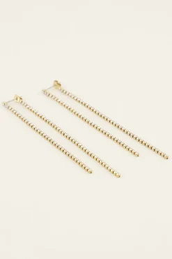 My Jewellery Boucles D’oreilles Avec Cordons De Pierres En Strass Fashion