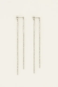 My Jewellery Boucles D’oreilles Avec Cordons De Pierres En Strass Fashion