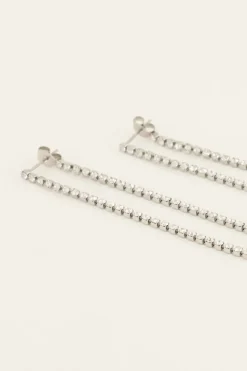 My Jewellery Boucles D’oreilles Avec Cordons De Pierres En Strass Fashion